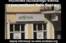 getin bank - rozmowa oszukanego klienta z pracownikami banku