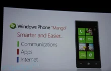 Windows Phone Mango zadebiutuje jesienią.