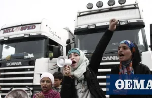 Setka imigrantów wtargnęła na autostradę do Aten i zaatakowała kierowców kijami.