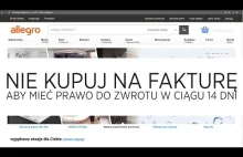 Jak bezpiecznie kupować na Firmę w internecie - 14 dni na zwrot/rękojmia....