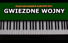 Muzyka z "Gwiezdnych Wojen" zagrana na keyboardzie. tutorial