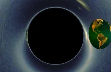 Tak by wyglądała Ziemia gdyby orbitowała wokół masywnej czarnej dziury.