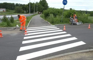 Przejście dla rowerów przy ul. Morskiej w Koszalinie