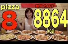 Bardzo łakoma Japonka zjada 8 pizz