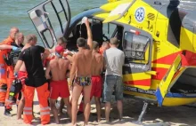 Udana akcja ratunkowa na plaży w Mielnie.