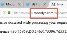 Padł serwer agencji Moody's, która dzisiaj miała nadać rating Polsce