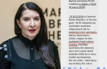 Marina Abramowicz chce dzisiaj oddać Polskę kultowi szatana (sic!)