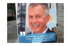 Arabskie napisy na szwedzkich plakatach wyborczych!