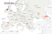 45 years of terrorist attacks in Europe, visualized [ENG]