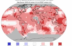 Globalny klimat: 2017 3. najcieplejszym rokiem w historii.