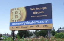 Pierwszy na świecie billboard Bitcoin