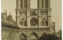 Zdjęcia katedry Notre -Dame z lat 1840-1850