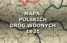 Mapa polskich dróg wodnych. 1931.