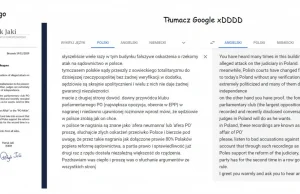Patryk Jaki używa Google Translate w liście do europosłów
