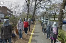 Ludzie-gołębie na StreetView
