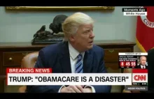 CNN ucina transmisje spotkania Trumpa z ofiarami systemu zdrowotnego „Obamacare”