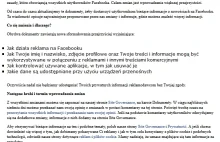 Facebook będzie wykorzystywał dane użytkowników w reklamach