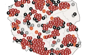Mapa kościelnej pedofilii w Polsce 2019