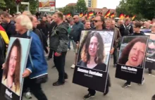 10 tys. Niemców maszeruje przez Chemnitz z portretami ofiar morderców islamskich
