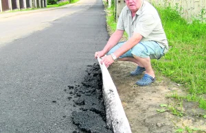 Bubel drogowy w Olkuszu. Można zwinąć asfalt