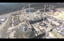 Przelot nad placem budowy reaktora termojądrowego ITER.