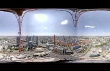Budowa wieżowca Q22 - video360 nagrane z żurawia pracującego na budowie