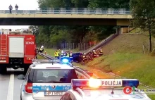 Wypadek na autostradzie a4 w kierunku Wrocław- Katowice