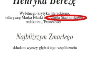 Urzędnicy Ministerstwa Kultury odpowiedzą za błąd w nekrologu Henryka Berezy