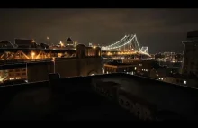 Pokazy świetlne na Manhattan Bridge HD