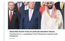 Trump nie podał ręki Tuskowi? TVP przyłapana na bezczelnym kłamstwie