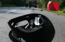 Tragiczny wypadek przed Gnieznem! Nie żyje motocyklista.
