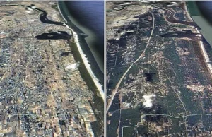 Sendai - przed i po