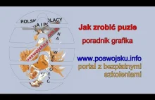 Jak zrobić puzzle dzielenie obrazka poradnik grafika Corel