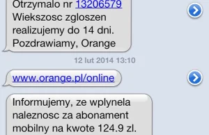 Ignorancja reklamacji przez Orange i gra na czas