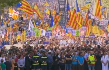 300 tysięcy osób protestuje na ulicach Barcelony [video/live]