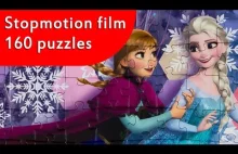 Puzzle - Disney Frozen "Ice skating" - Stopmotion film.