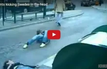 Imigranci biją Szwedów [VIDEO]