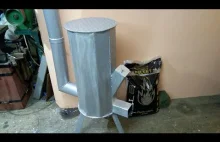 Piec rakietowy na pellet.