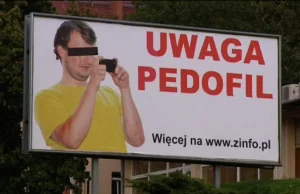 Konkurencja zrobiła z niego pedofila - bannery na mieście "UWAGA PEDOFIL"