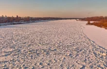 Śryż - Wisła w Warszawie zimą