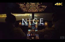 Nocne lądowanie i widok kabiny - takie lotnicze porno :)