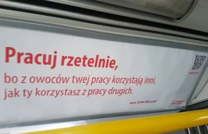 Feministki oburzone cytatami kardynała Wyszyńskiego w pojazdach MPK Poznań