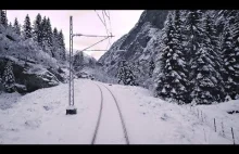 Zimowy przejazd po Flåm Line (Norwegia)