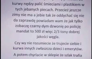 Zimy jeszcze nie ma, a od dymu jest już siwo