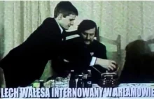 Tortury Wałęsy na internowaniu w Arłamowie. Komuniści poili go zupą i alkoholem