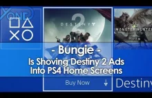 Użytkownicy PlayStation 4 zostali uraczeni reklamami w głównym menu.