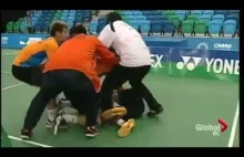Bójka podczas meczu Badmintona