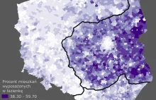 Procent mieszkań wyposażonych w łazienkę w Polsce