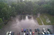 Burza nad Sosnowcem na 2h zatopiła drogę pomiedzy Zagłębiem a Katowicami