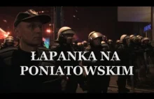 Policyjna łapanka na w centrum Warszawy